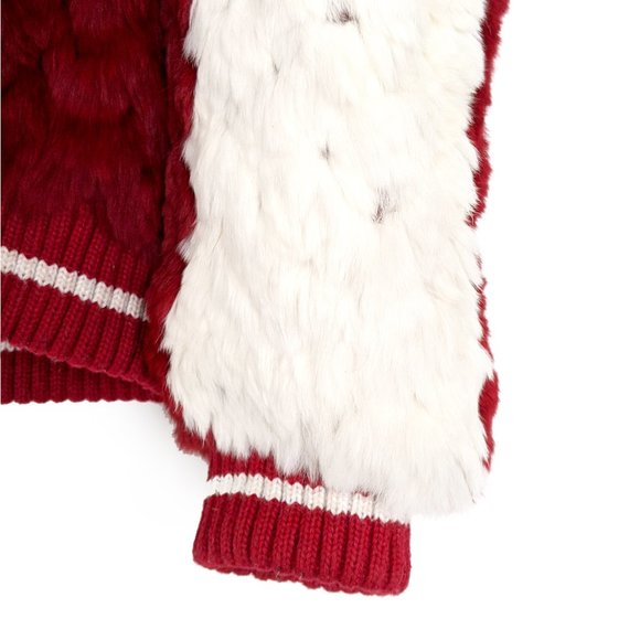 Reversible Fur Varsity Jacket - Picture 5 of 5